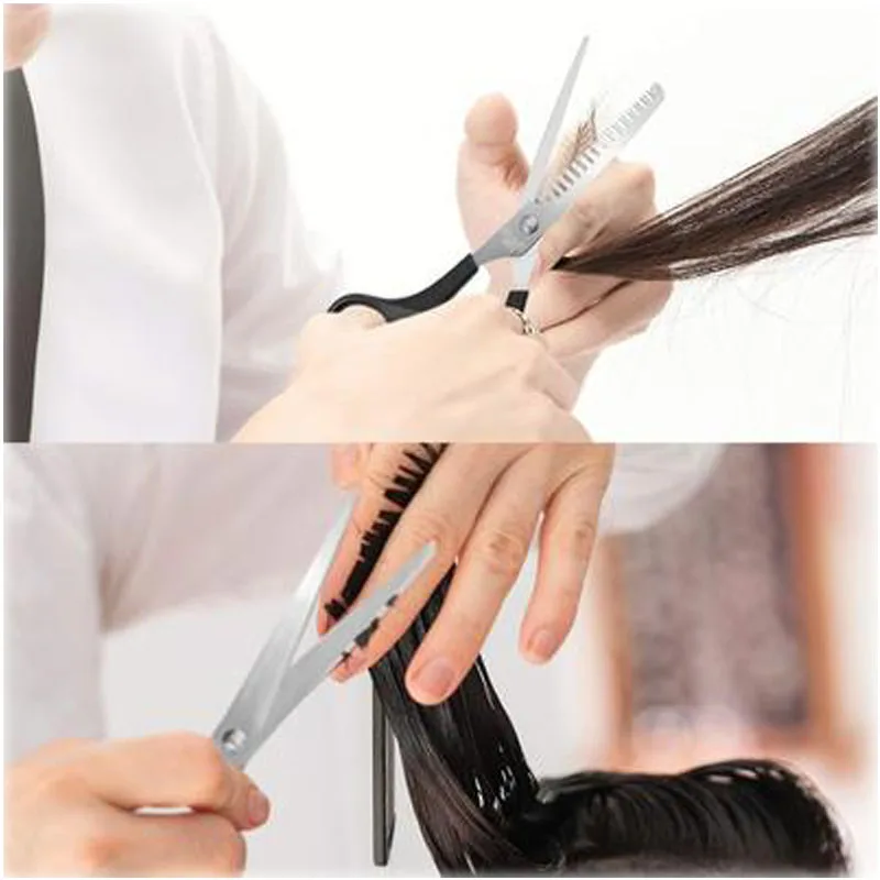 Professional Japanese 440C Hairdressing Scissors Barber Shears Set Thinning Hair Cutting Scissors