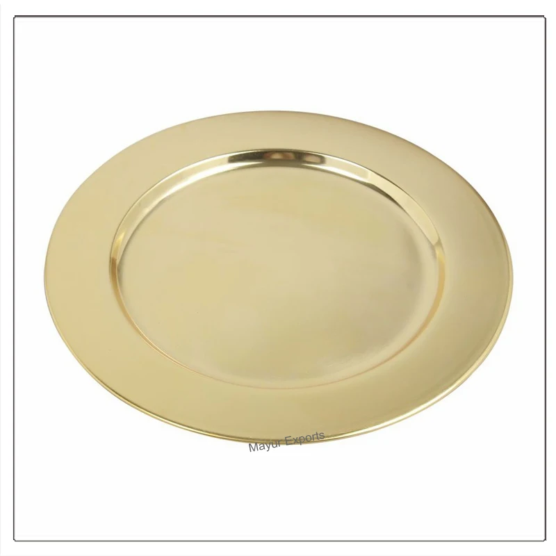 Stainless Steel Gold Charger Plate Wedding Charger Plate