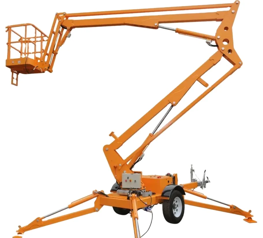 Wholesale Self-Propelled Cherry Picker Spider Lift Electric Trailer Telescopic Mini Aerial Articulating Boom Lift Platform