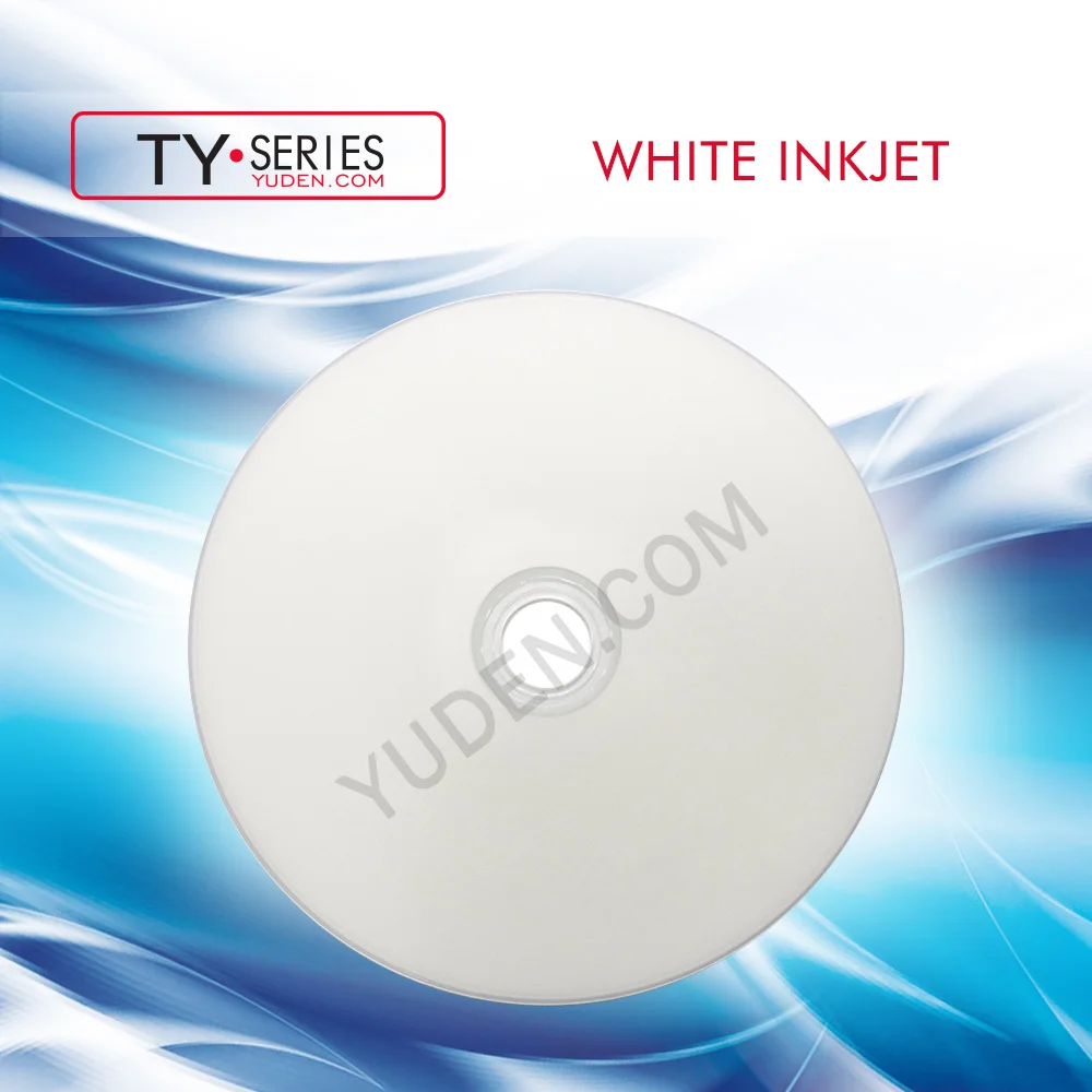 TY Blank DVD-R 16X 4.7GB White Inkjet Printable Duplication A Grade (OEM brand Available)