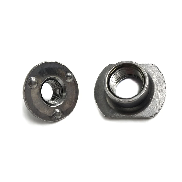 Wholesale Custom m5 m6 m8 m10 m16 m17 m20 pcb welded type nut three spot weld nuts suppliers
