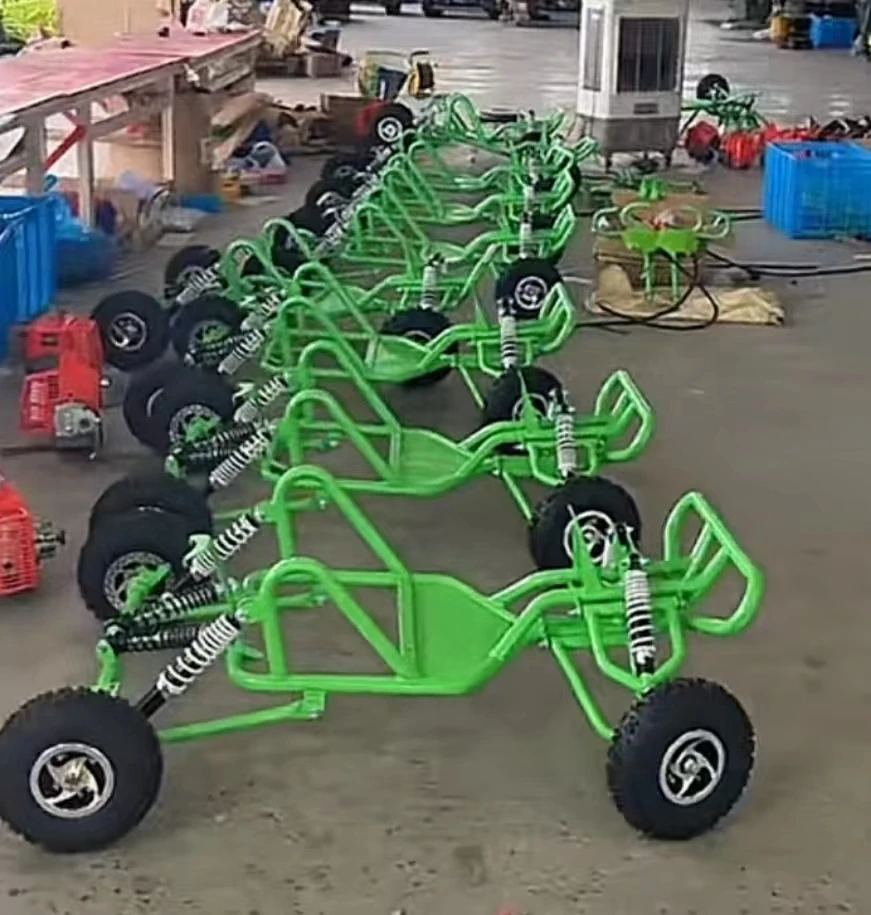Mini 63CC Outdoor Sport Go Kart for Kids Suspension Handlebar with Sand Cross through Features