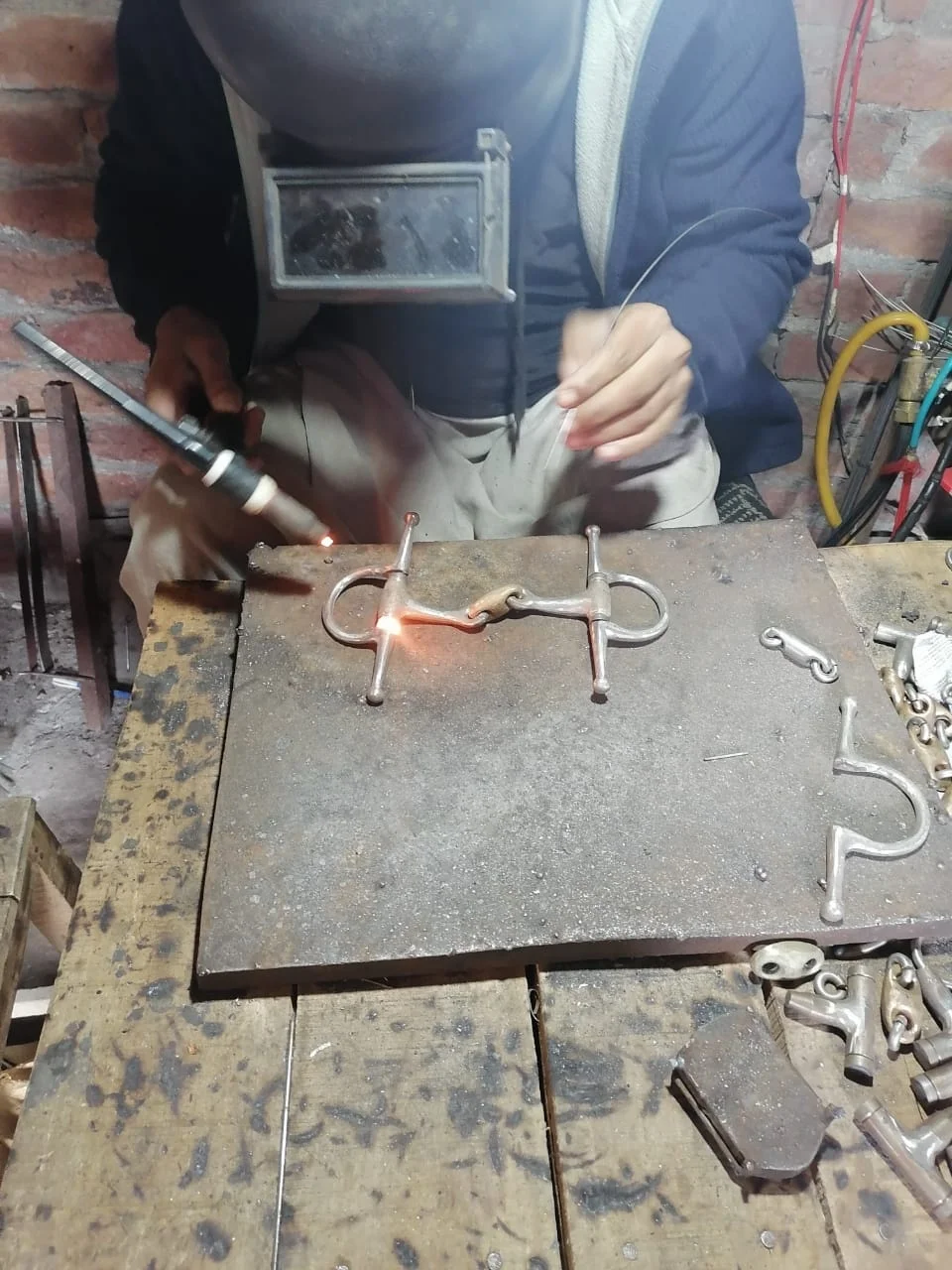 single joint mouthpiece stainless steel pelham with chain horse mouth bits horse riding products equestrian products horses