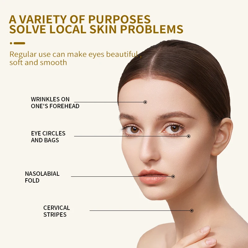 POUQUR  Private Label Gold Eye Mask Anti agingWrinkle Mask For Eye Remove Dark Circles Golden Eye Patch In Stock