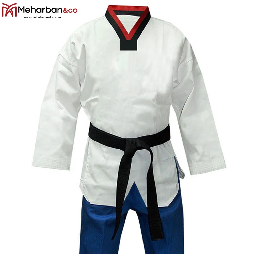 Custom  Sample  New pattern hot sale Super Light Martial Arts Taekwondo Uniform Dobok for sale