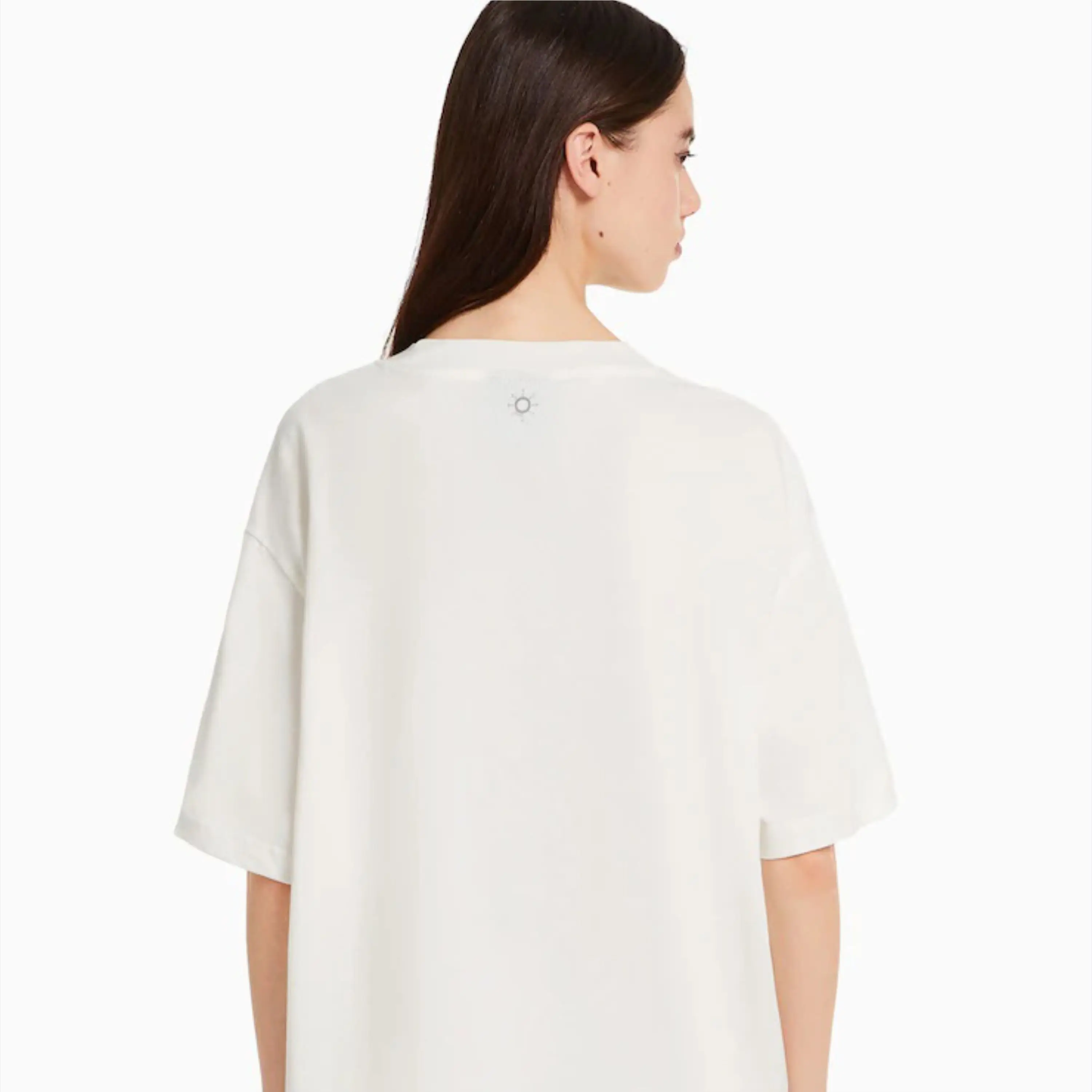 Wholesale High Quality 220 gsm Soft Jersey Drop Shoulder Short Sleeve Casual Boxy Fit Crop Top T-Shirts for Women Cotton Tshirt