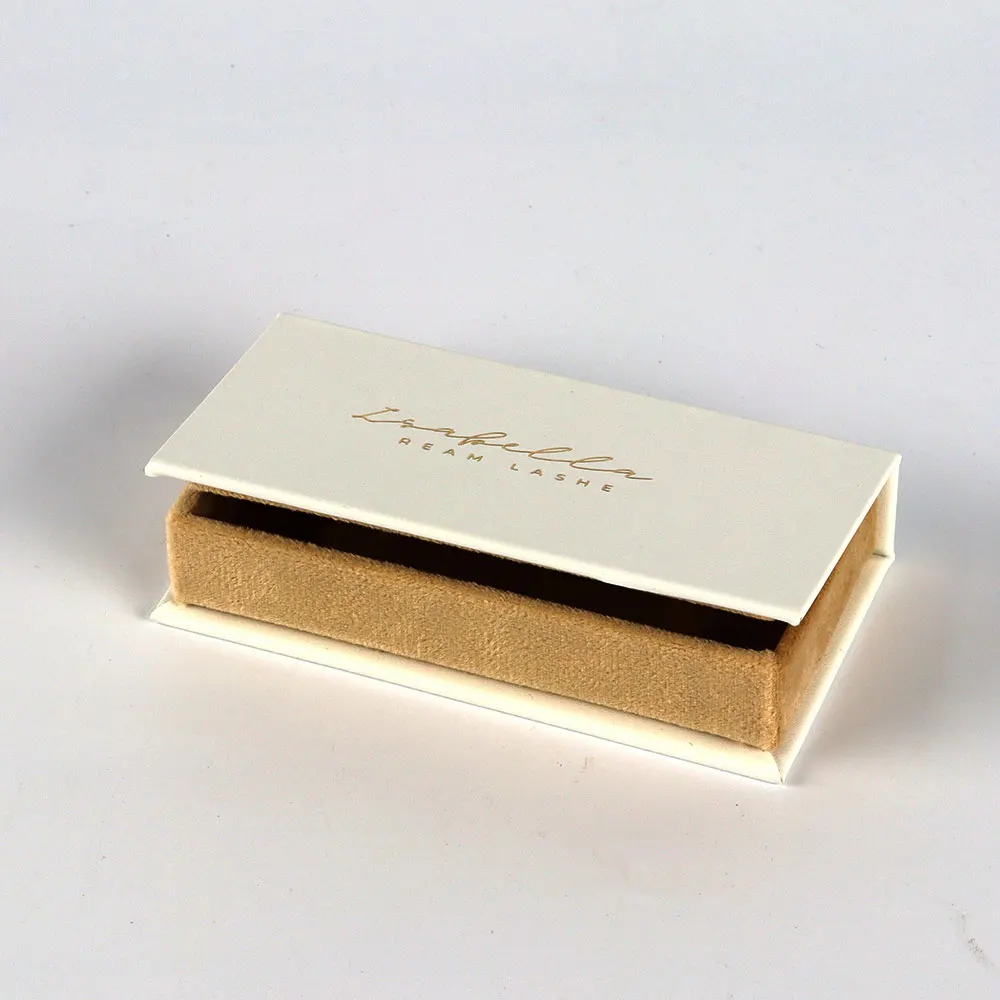 Custom eyelash packaging box luxury lash vendor faux mink eyelashes lash box furry nude magnetic eyelashes set in box