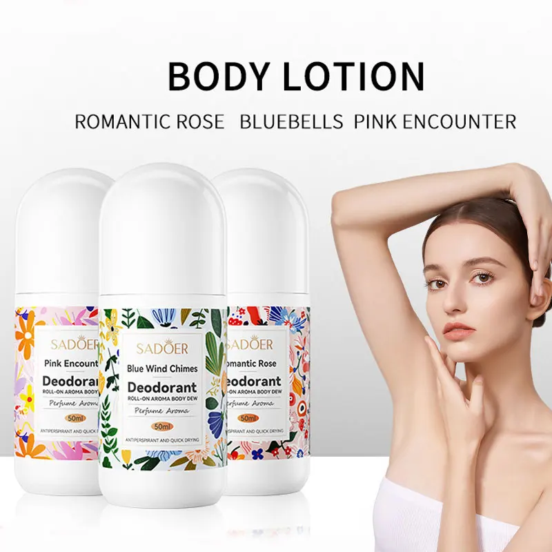 Armpit Deodorant Women Natural Fragrance Scent Antiperspirant Roll On Deodorant Gel Customized Style
