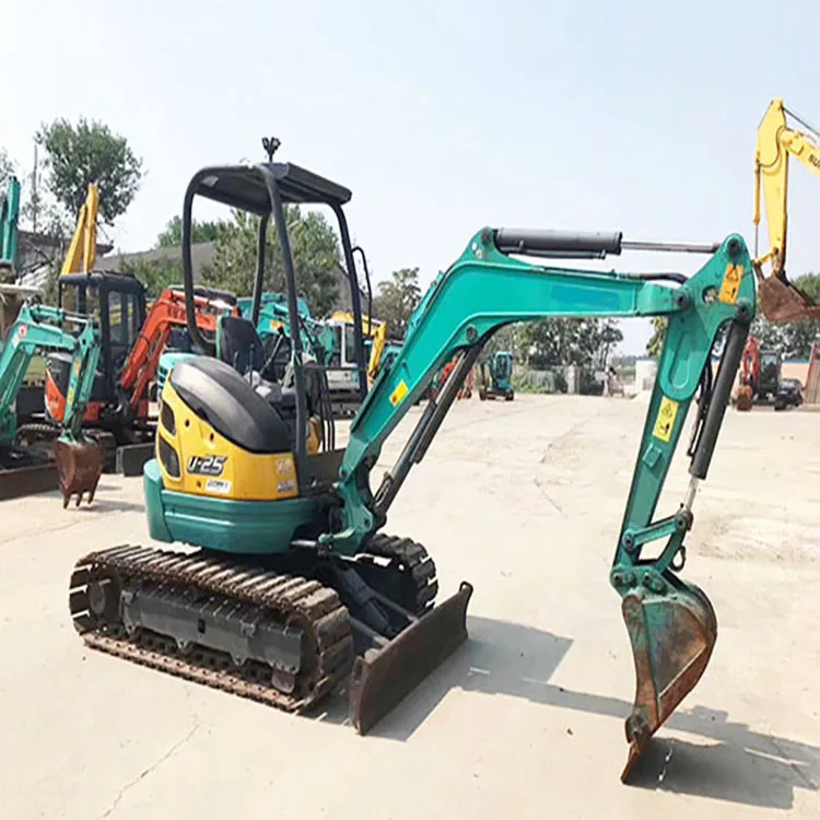 Original Japanese Digger Kobelco Komatsu Caterpillar Cat Hitachi Kubota U25 1 2 3 Ton Second Hand Excavator With Cheap Price