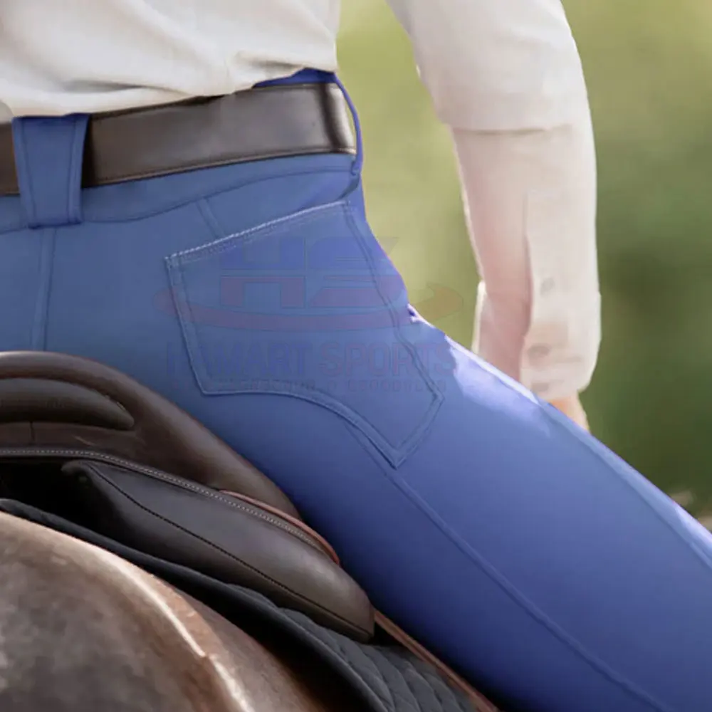 OEM Services Synthetic Leather Knee Patch Riding Tights Factory Made Women Synthetic Leather Knee Patch Riding Tights