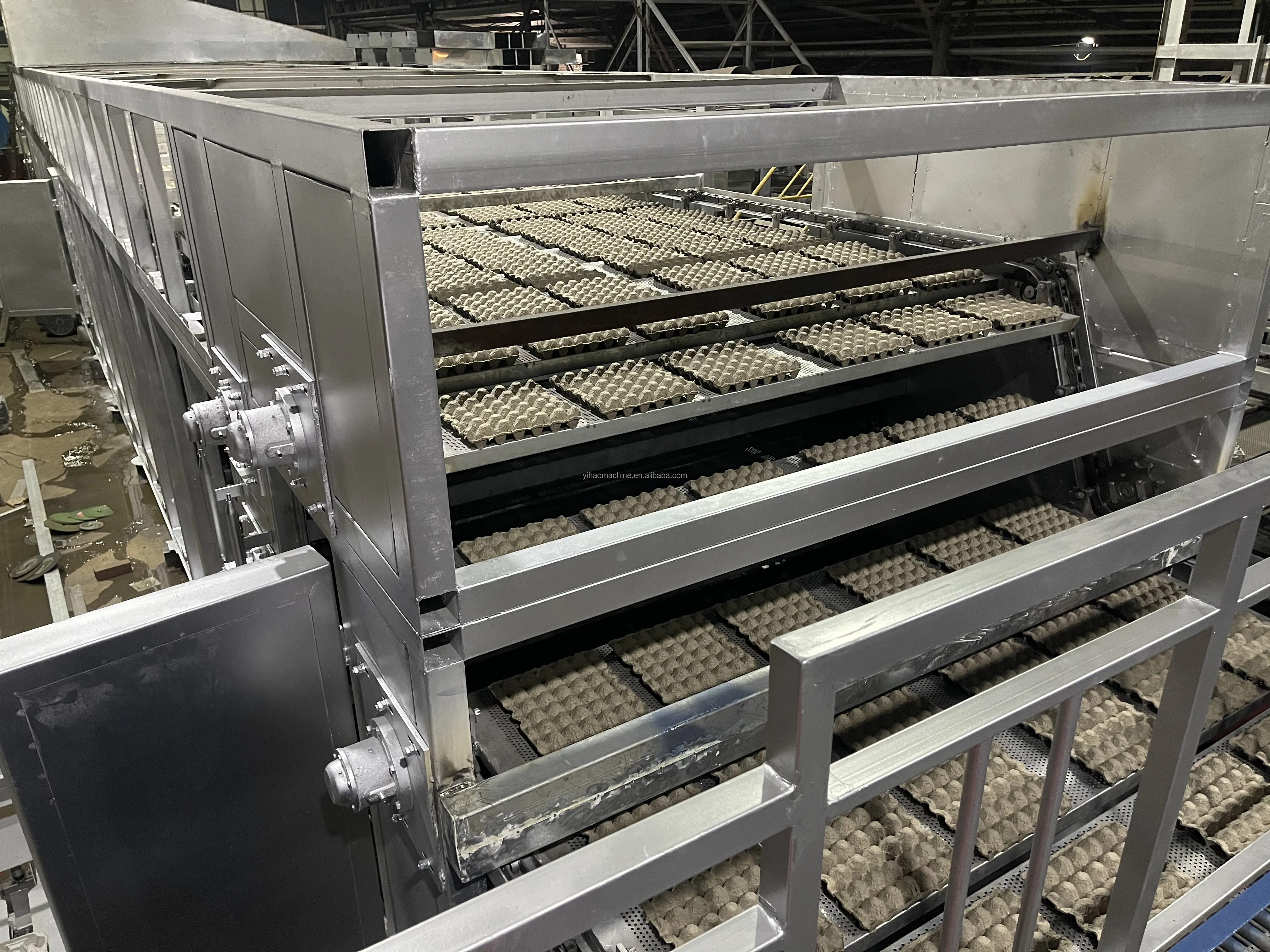 Automatic egg box machine environmentally friendly waste pulp paper recycle line egg tray making machine