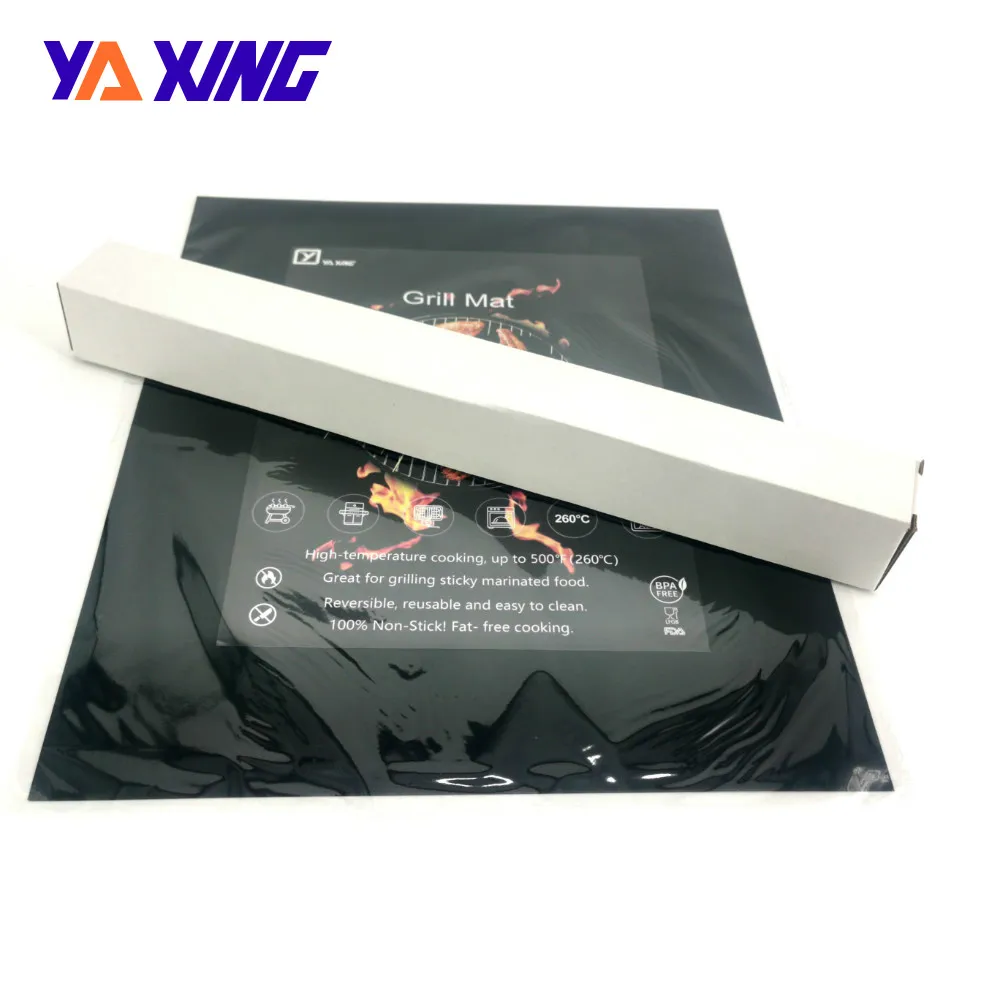 Reusable PTFE Coated Non Toxic Design Grill Mat