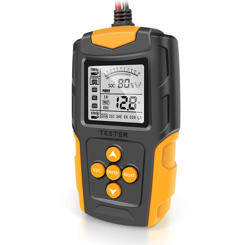 Full Function 12V24V Car battery tester LCD Battery Analyzer Test Tool Digital Analyzer Tester for Car Truck Motorcycle SUV Boat