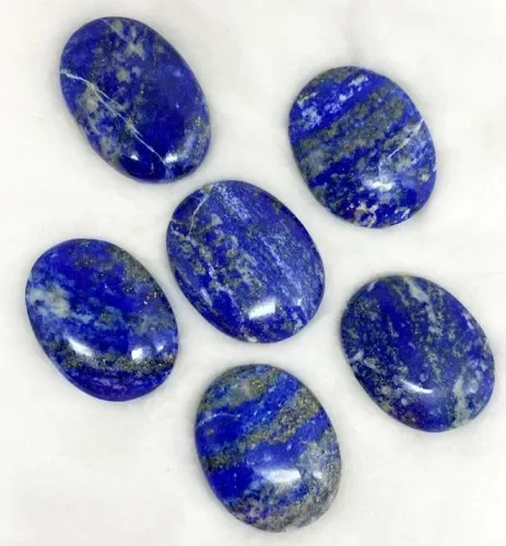 Lapis Lazuli Palm Stone Cristal Polished Gemstone