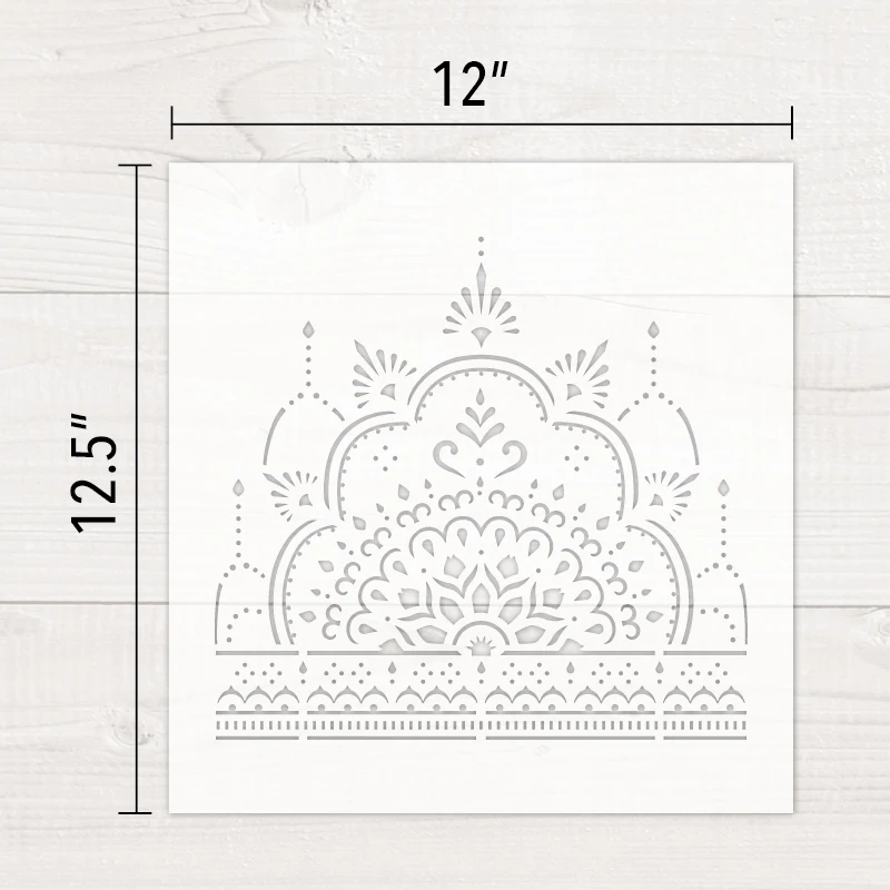 Reusable PET stencil for wall painting and furniture decorating