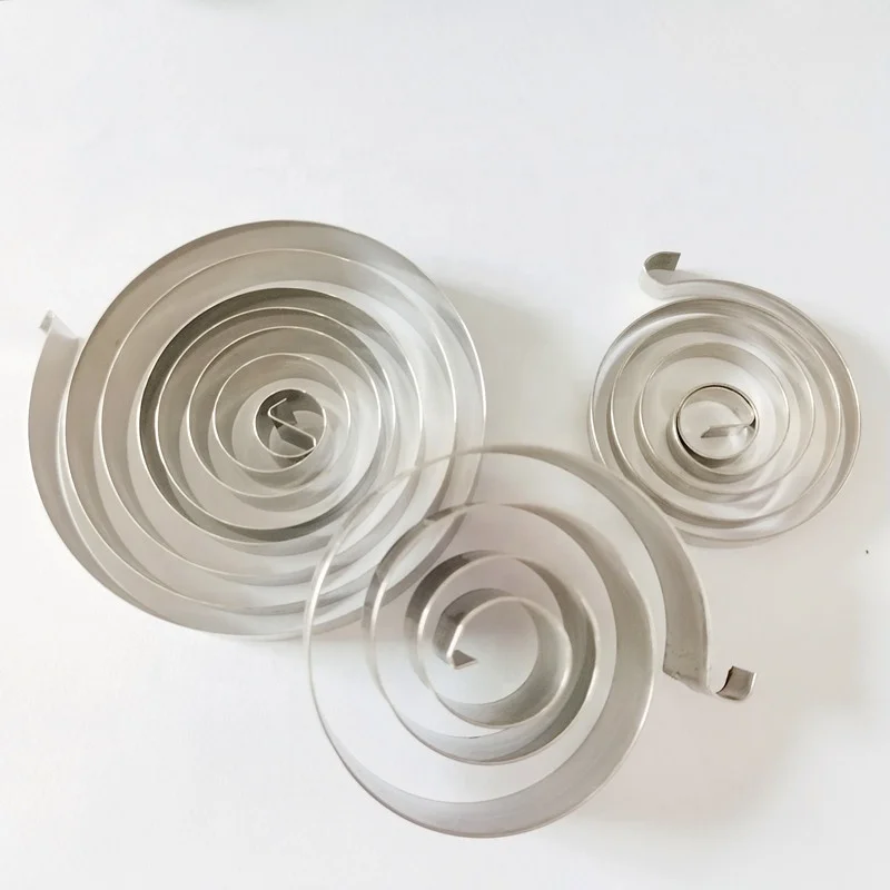 Flexible spiral spring for mechanical spiral spring for steel strip and fall limiters use power spring