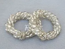 Wholesale metal rose round napkin ring Bead & Crystal Napkin Ring from manufacture in good price  Bulk Supplier And Manufacture