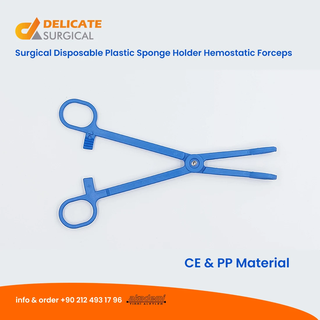 Sponge holder Plastic medical products PP material best quality Surgical Disposable Plastic Sponge Holder Hemostatic Forceps