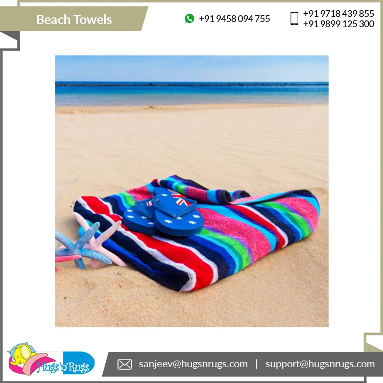 Best Wholesale Deal on Modern Design Outstanding Quality Recycled Cotton 350-600 gsm Outdoor Beach Towels..