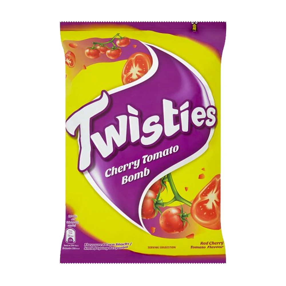TWISTIES томатный аромат Черри бум 140 г красный томат Черри ароматизированный Кукурузные Закуски продукты оптовик Малайзия