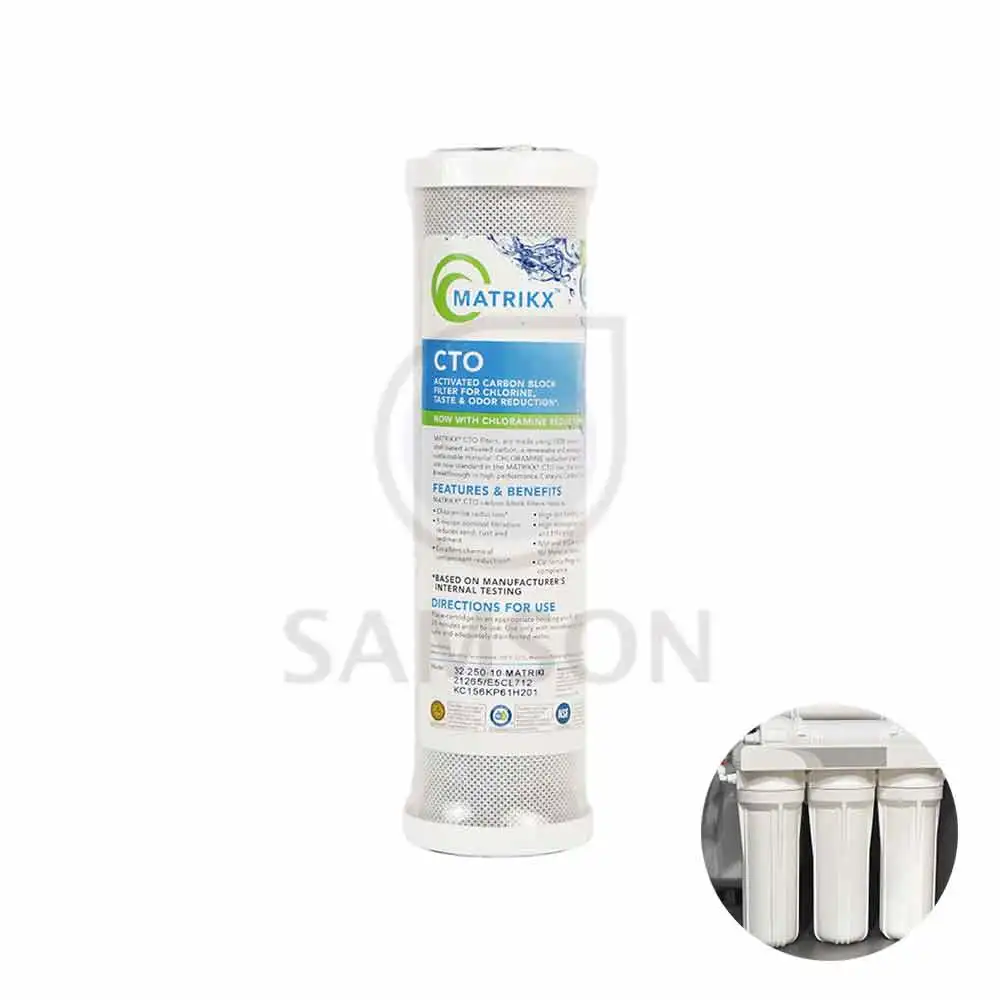 Amazon Hot Sale CTO Activated Carbon Block Filter 5 Micron Rate for Quick Removal of Chlorine from Household Water