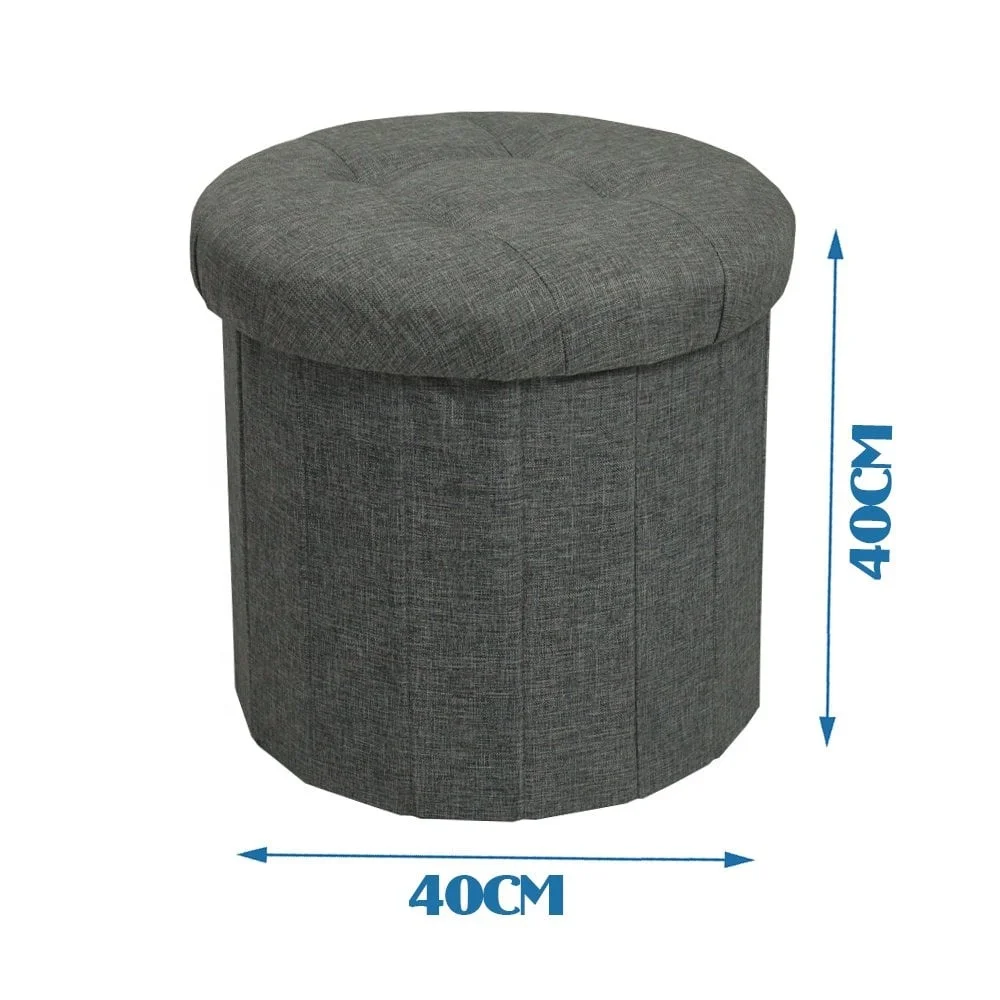 MA09 Foldable fabric ottoman storage bins & boxes for clothes book kids toys OEM Customized Factory Price