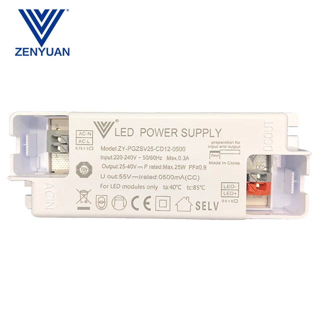 Zhongshan Led Driver 25W 30W 42W Emergency Led Driver for Led Spot Light Led Power Supply Factory