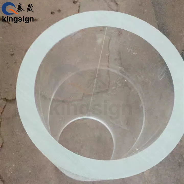 Kingsign excellent quality 10 years popular product once cast acrylic tube for high pressure test purpose