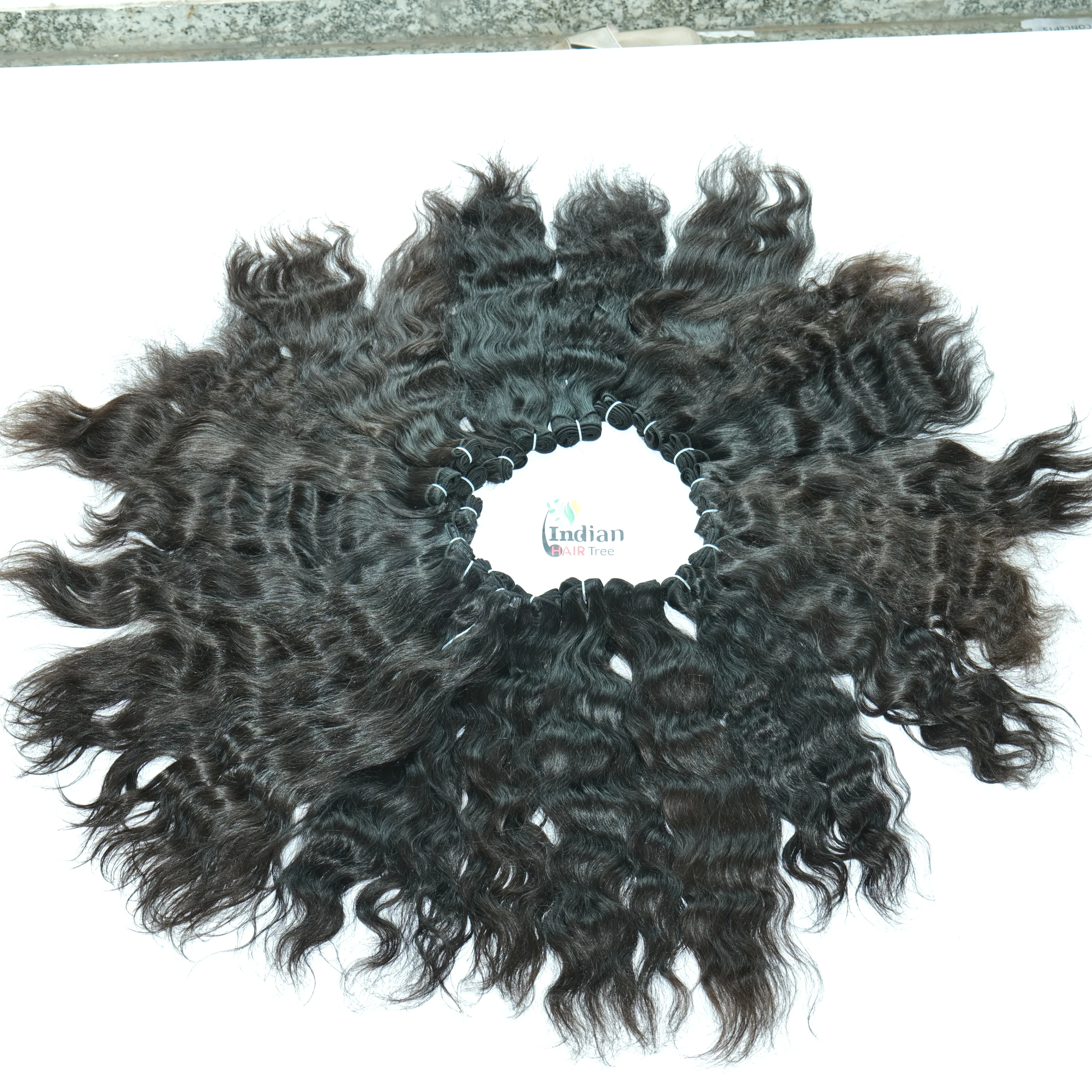 Unprocessed 100% Wholesale factory price Cuticle aligned hair Natural Human Indian Hair Extensions
