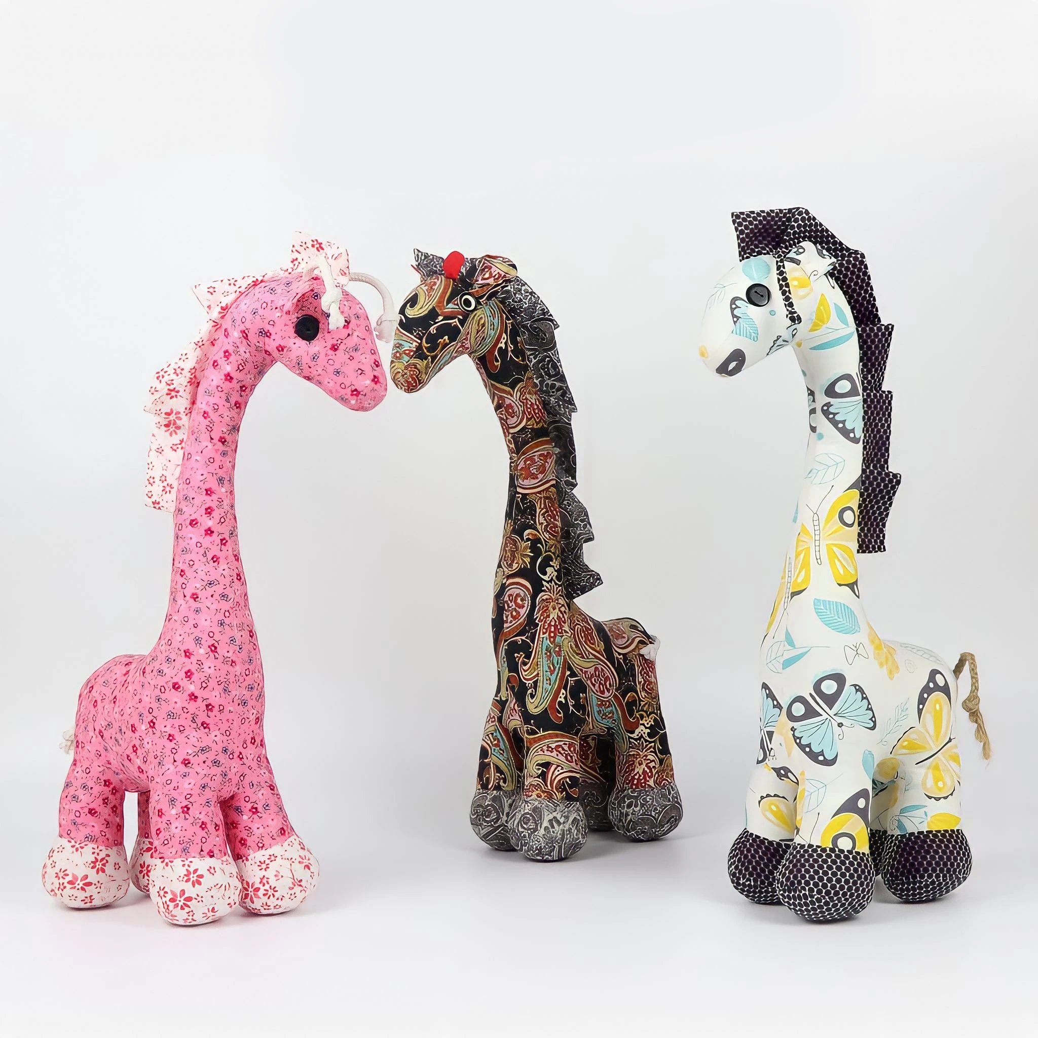 30cm - 51cm Unisex Various Colors Toys & Hobbies Cotton Floral Pattern Fabric Giraffe Stuffed Animal Toys