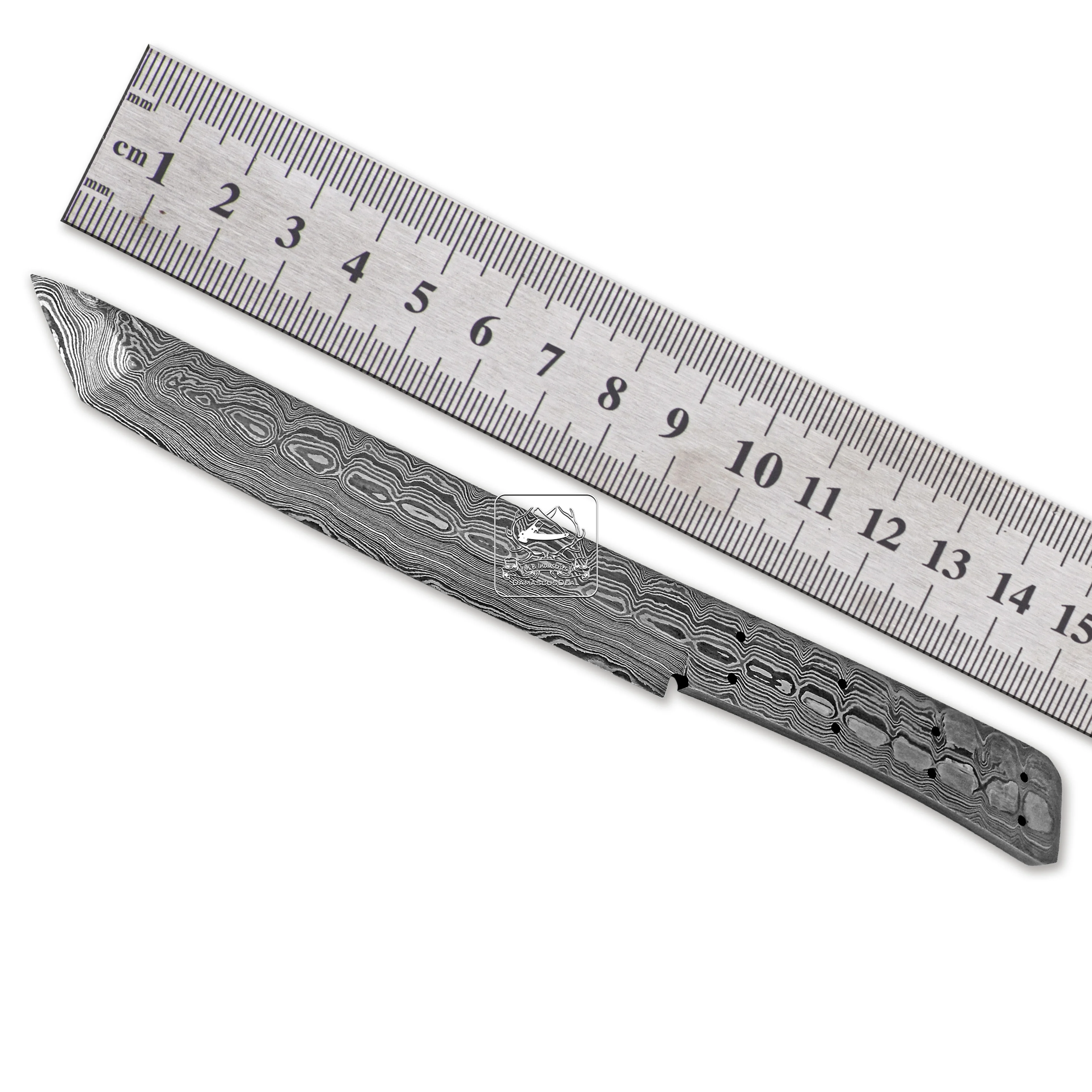 Damascus Steel Knife Blade Blanks DD-Tanto-1205a Handmade Tanto Knife Best Outdoor Bushcraft 192 Layers Twist Ladder Raindrop