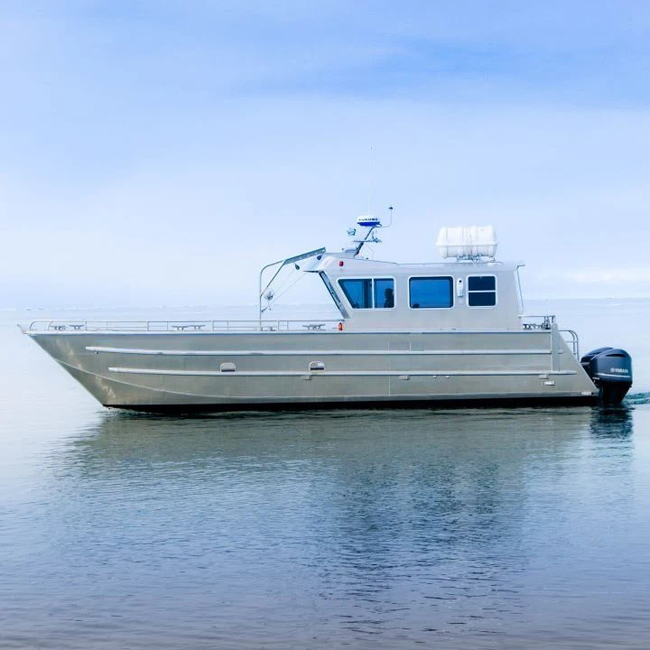Новый дизайн роскошный алюминиевый рыболовный рабочий корабль Kinocean посадочная лодка с большой емкостью