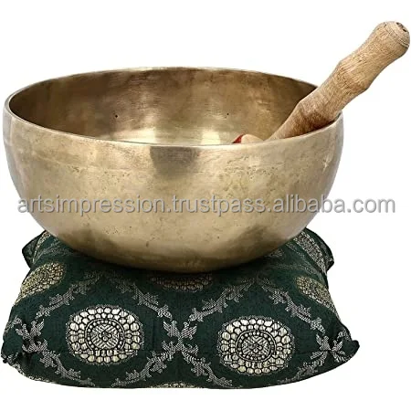 Solid Metal Handcrafted Brass Singing Bowl Set of 5 Singing Tibetan Singing Bell Tibetan-Bowl Metal Bowl Handmade