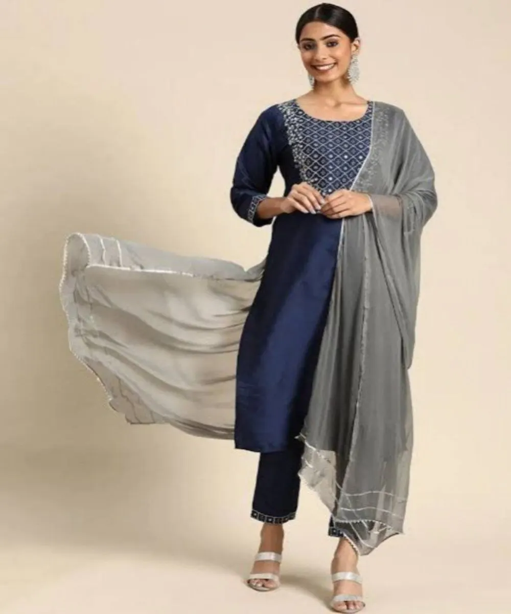 summer collective ethnic Garment India kurtis women latest in cotton rayon blend fabrics embroidered neck pattern soft smooth
