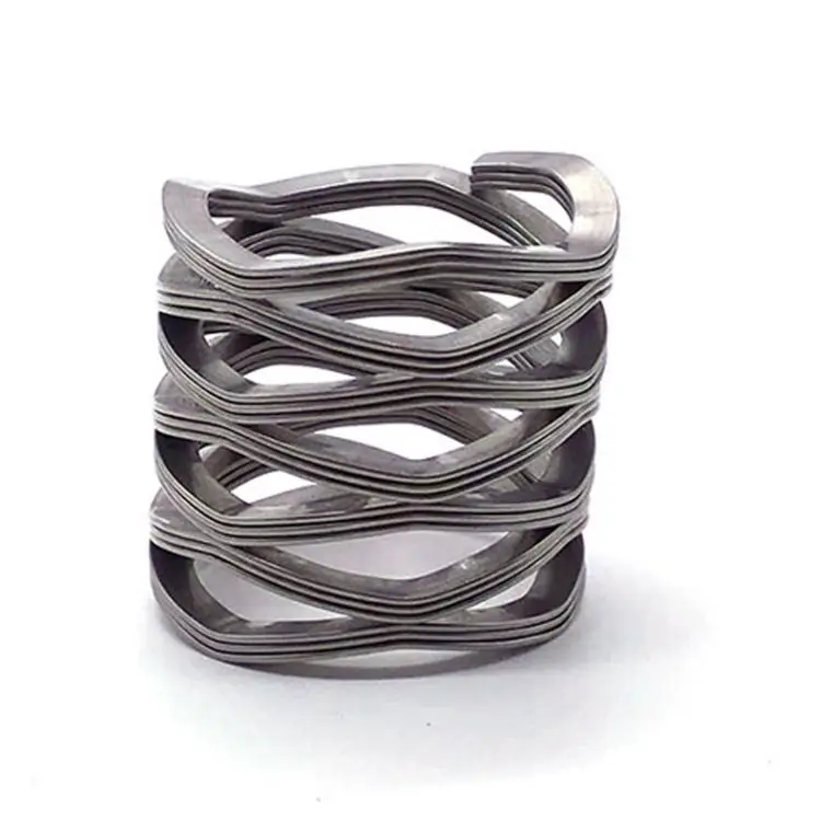 17-7PH Carbon/ Stainless Steel Multiturn Wave Spring Compression Load Type Spiral Flat Style for Hardware Auto Cars