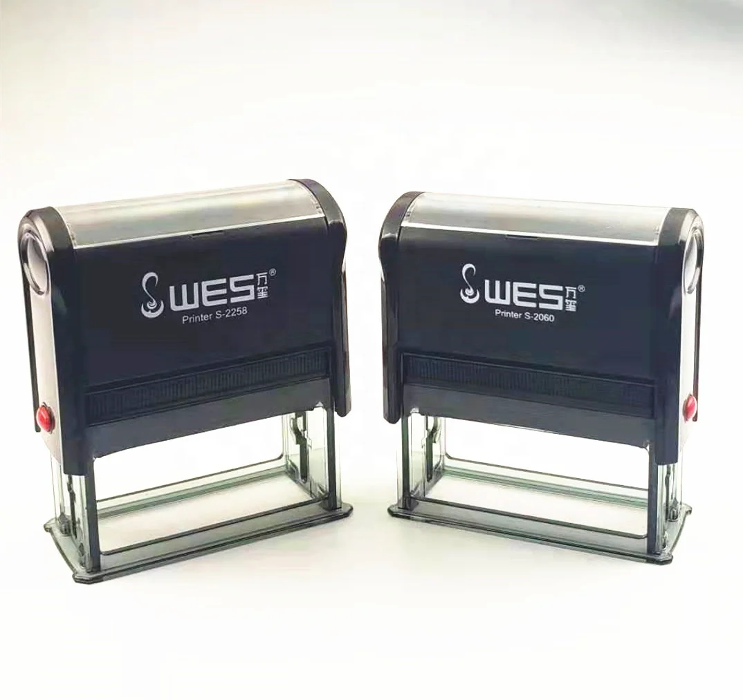 OEM Imprinting Size 22x58mm WES Self-Inking Stamp/rubber stamp for sale