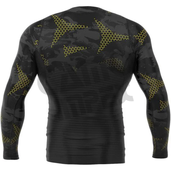 Custom Surf Printed Long Sleeve Swimsuit Rashguard OEM Design Compression MMA Rashguard Custom Sublimated Printed Rashguard
