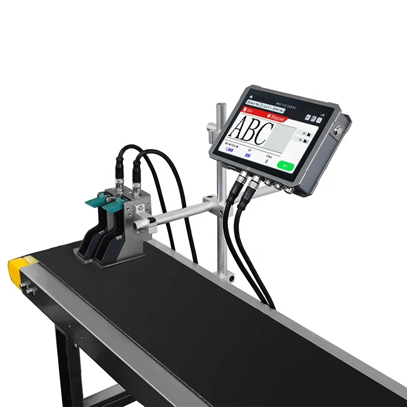 Logo Date Expiry Date Coder Bar code Time Stamp Printer Industrial Inkjet Printing Coding Machine For Plastic Pet Bottle Label