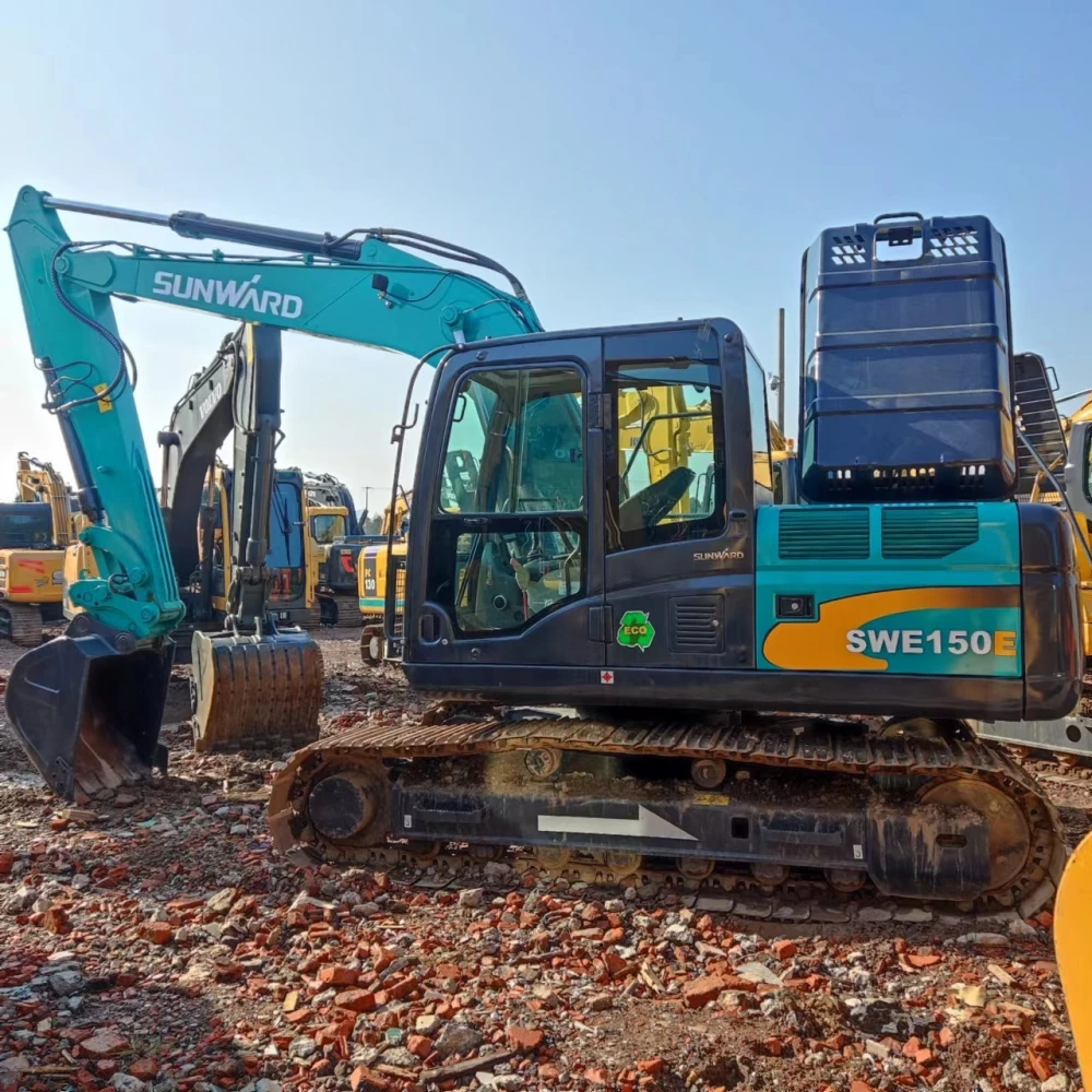 Used Sunward SW150 15ton hydraulic crawler backhoe excavator in China
