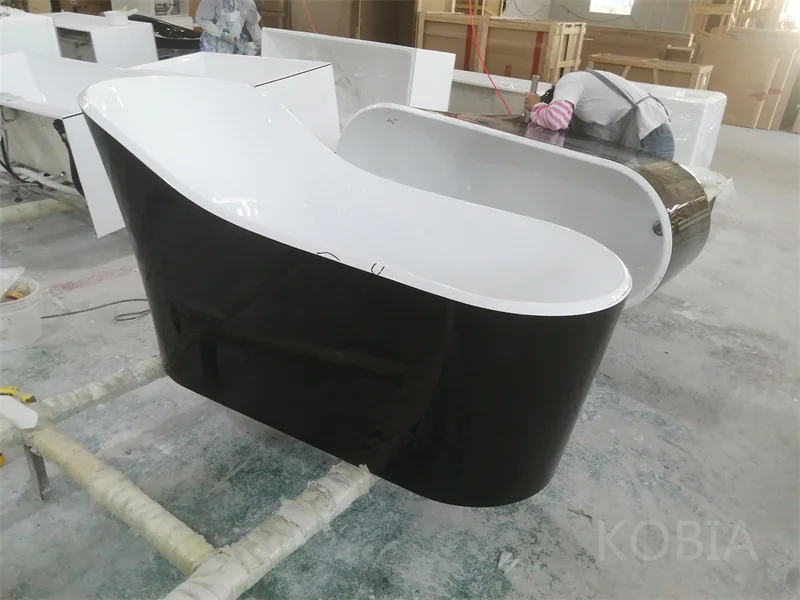 Acrylic Bathtub Manufacturer Small Double Slipper Stand Alone Bath Tub White Acrylic Free Standing Bath Tubs