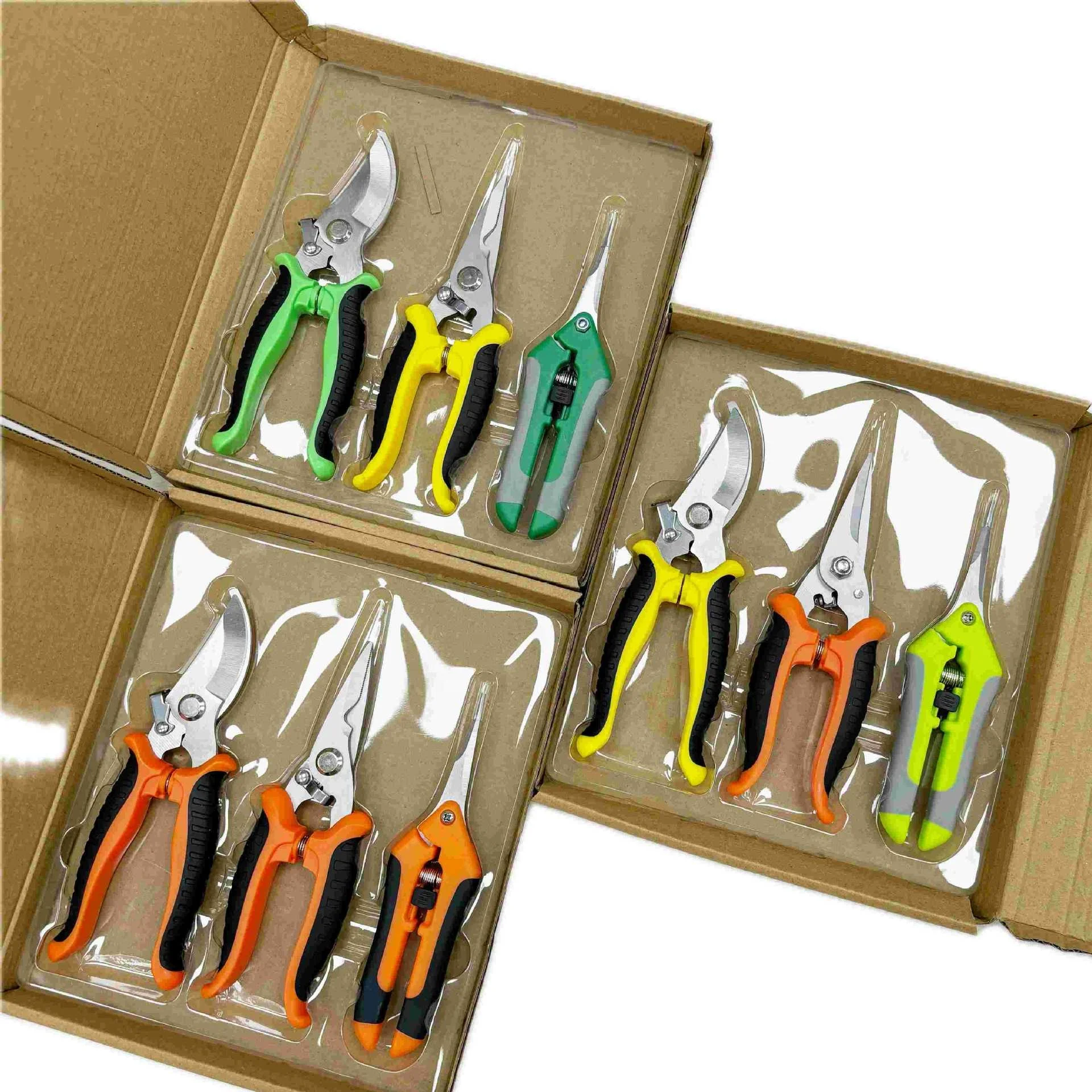 3 pack straight stainless tree garden tool flower scissors garden pruning shears factory direct