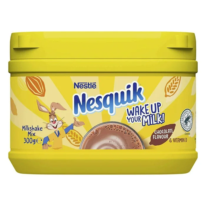 Nestle Nesquik Instant Milk Chocolate Powder Sweet Taste Candy Biscuit Jam Nut Fruit Bulk Packaged Featuring Cartoon Pattern