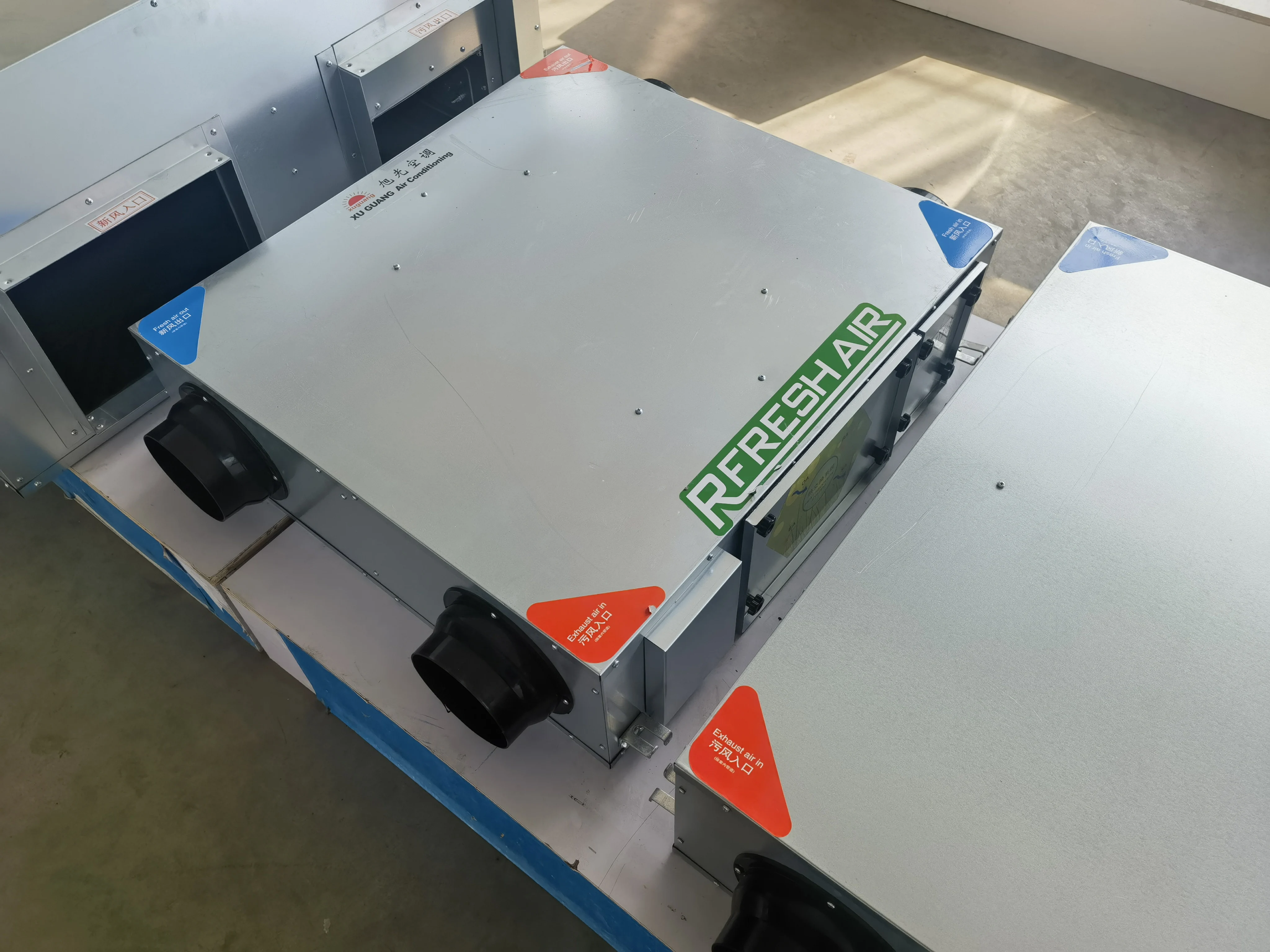 High Strength Shell Adjustable Air Purification Ventilator Industrial Heat Recovery Machine Hospital Use Flexible Installation