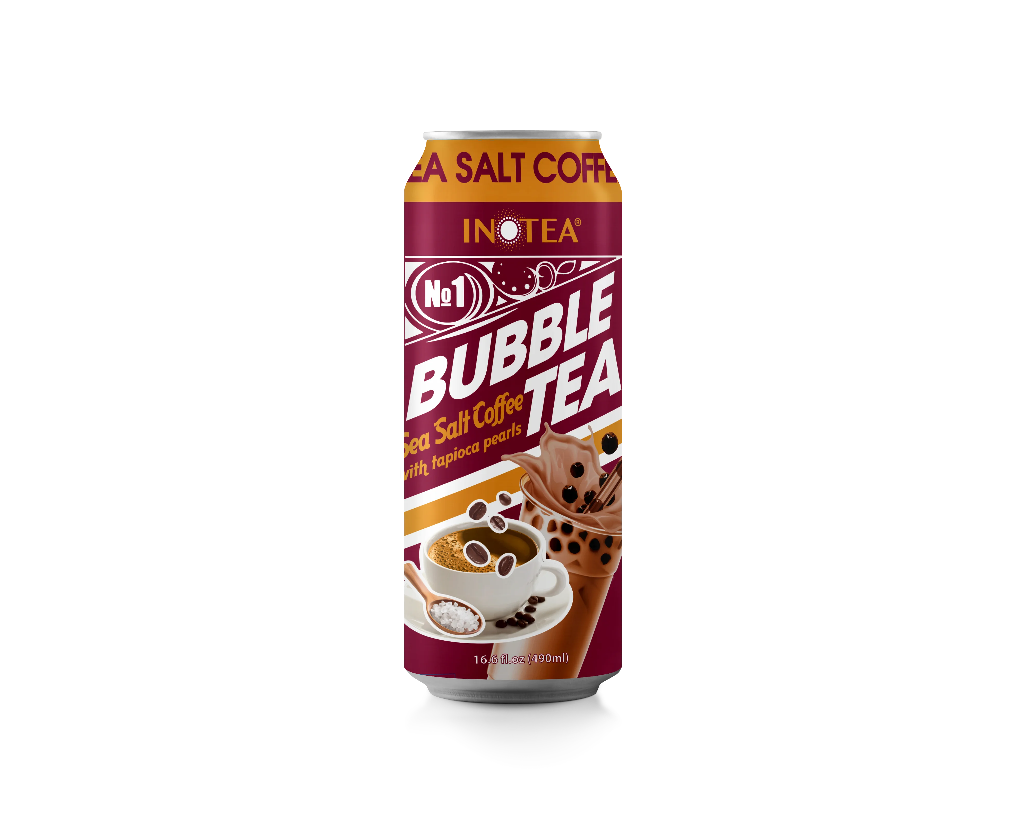 INOTEA 490ml sea salt coffee bubble tea drink