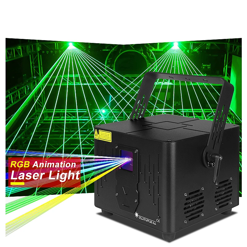 SHTX Colorful 10W 3D DJ Laser Stage Lights for Discos Nightclub Wedding Festival 8W 6W RGB Laser Effect Lights lazer lighting