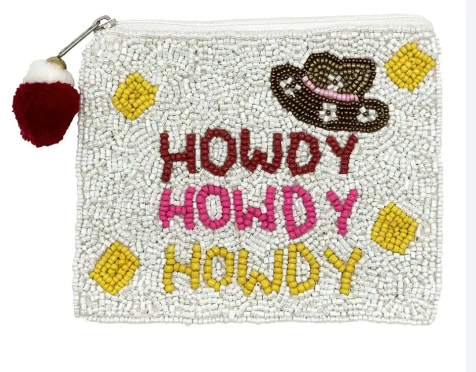 Premium Genuine High Quality Hand Beaded Customized Hand Pouch Coins Wallet Unisex Coins Wallet Best Selling Hand Beaded Designs