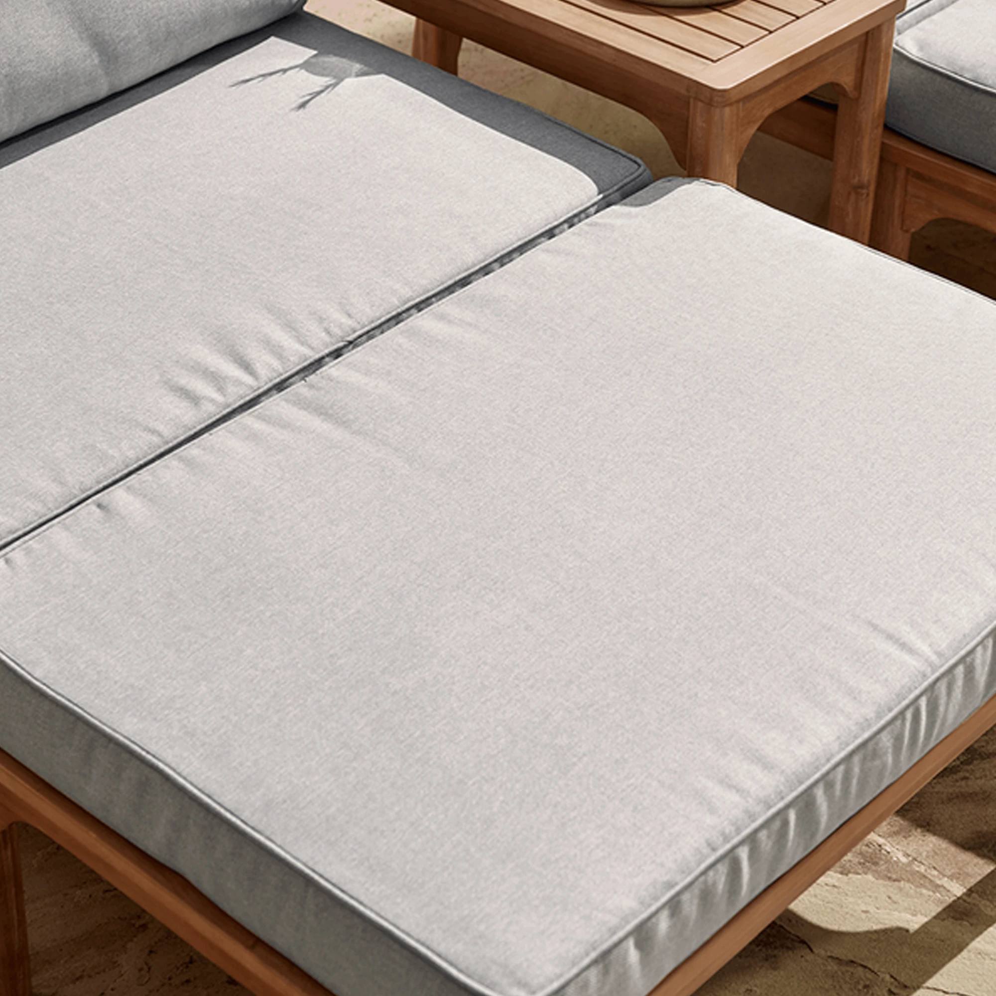 Outdoor Sun Daybed Natural Teak Wood With Cushion Best Quality - Siena