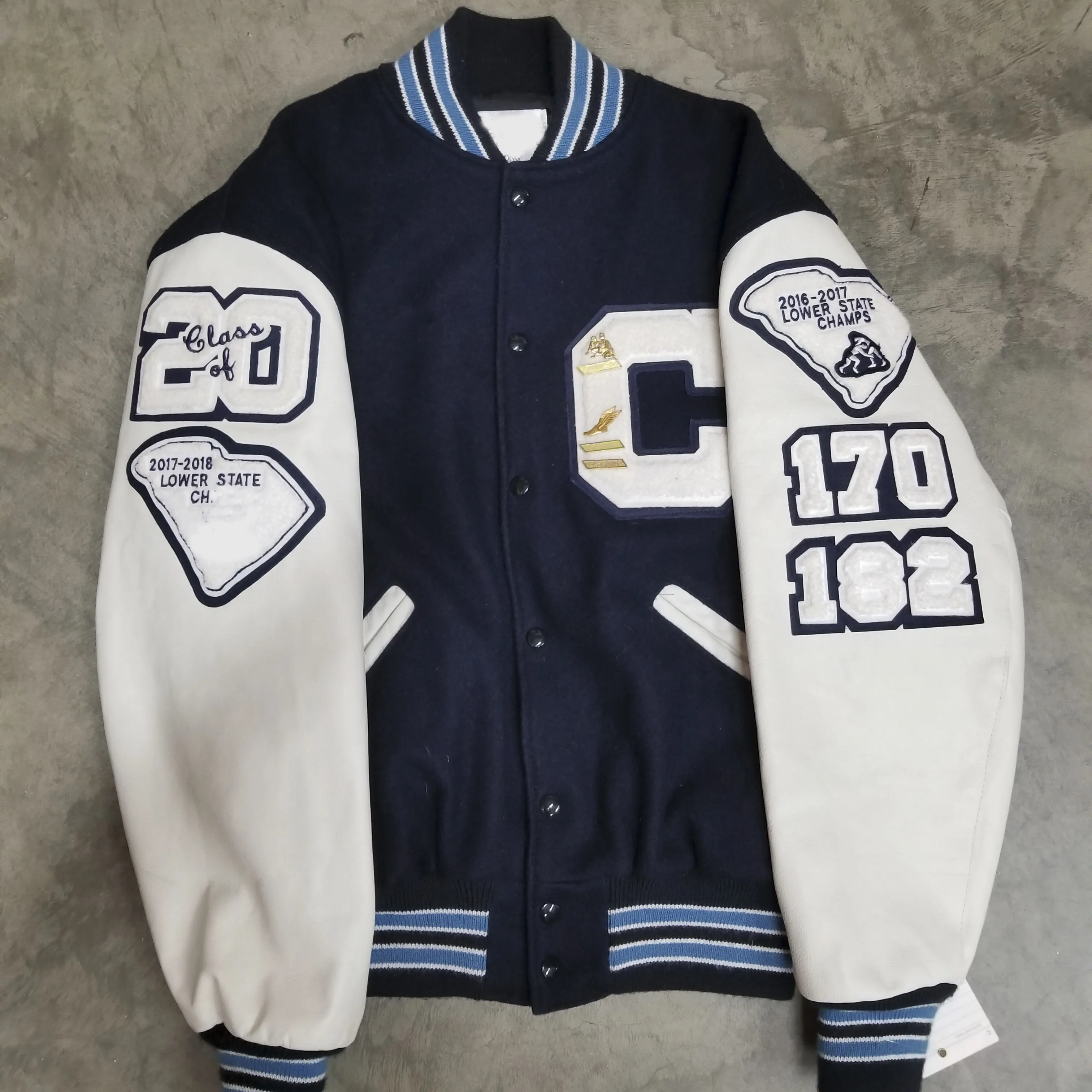 Custom Made Varsity Jacket Letterman Jacket Vintage wool Leather Varsity Jackets With Chenille Patch