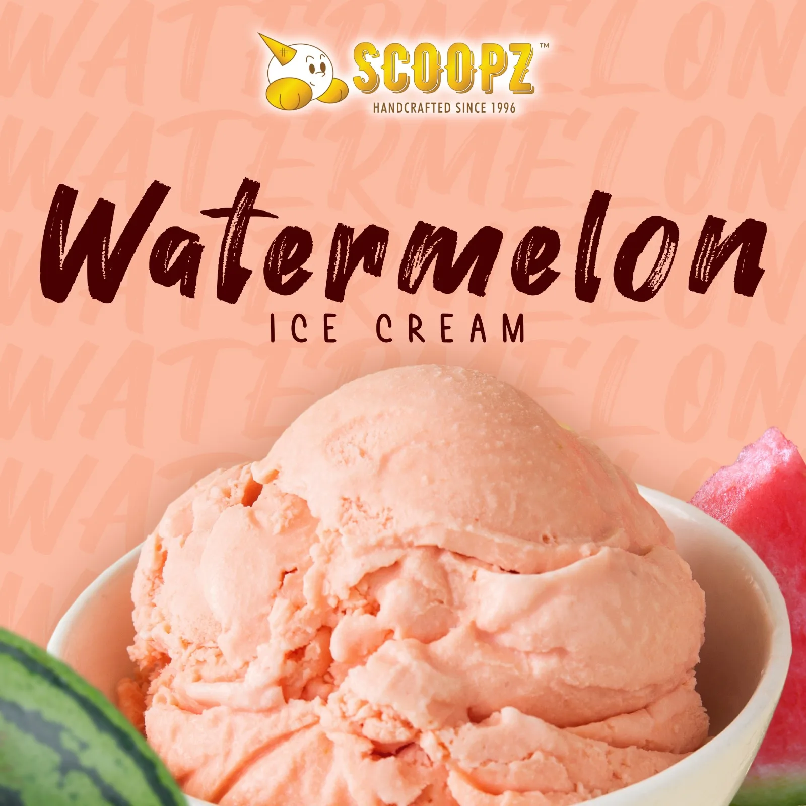 Dairy Products Bag Box Refreshing Fragrant Fruity Sweetness Pink Healthy Dessert Handcrafted 3.5oz Cup Watermelon Ice Cream