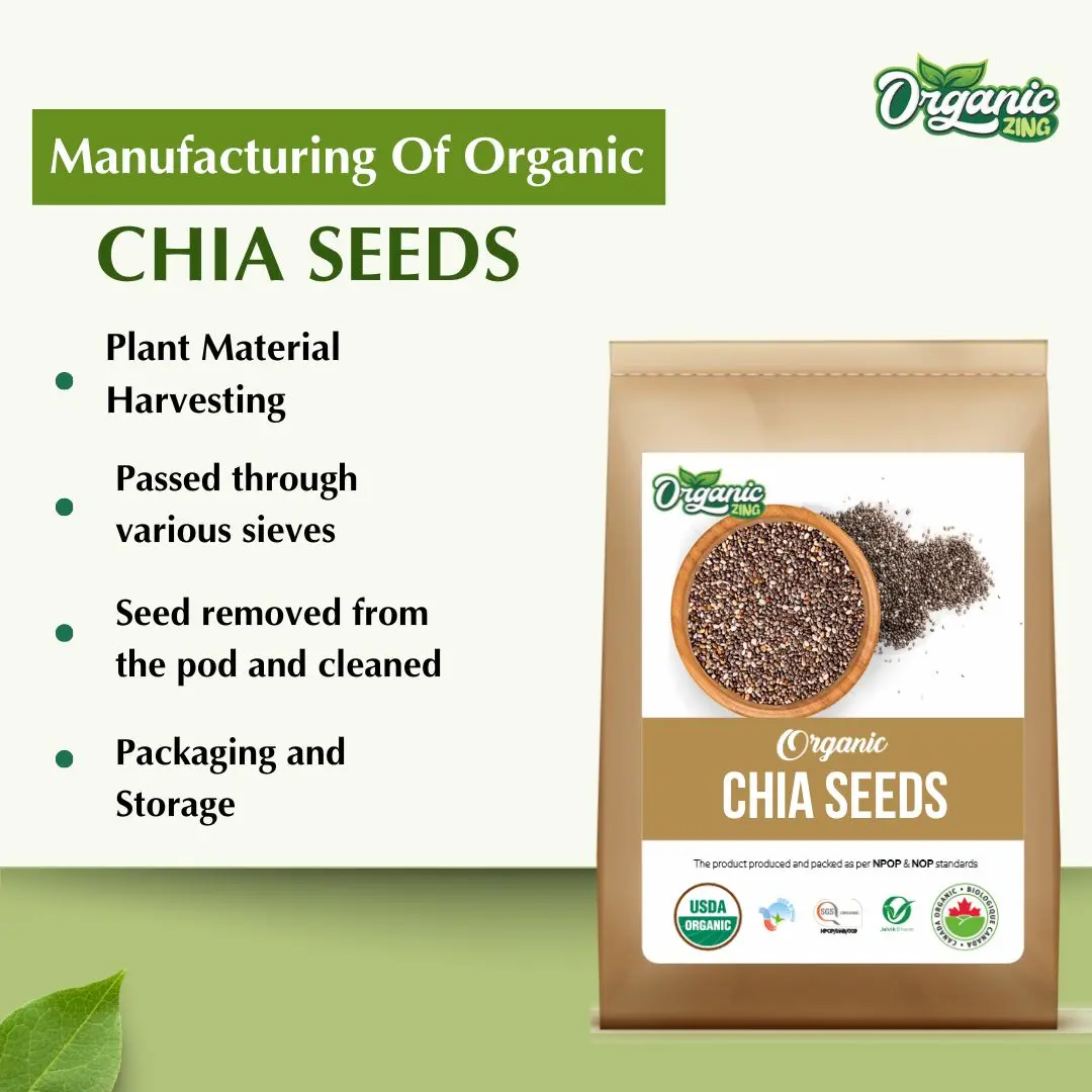 Wholesale Supply 100% Organic Chia seed for Smoothies, Puddings and Salads  | Vegan | Preservative free